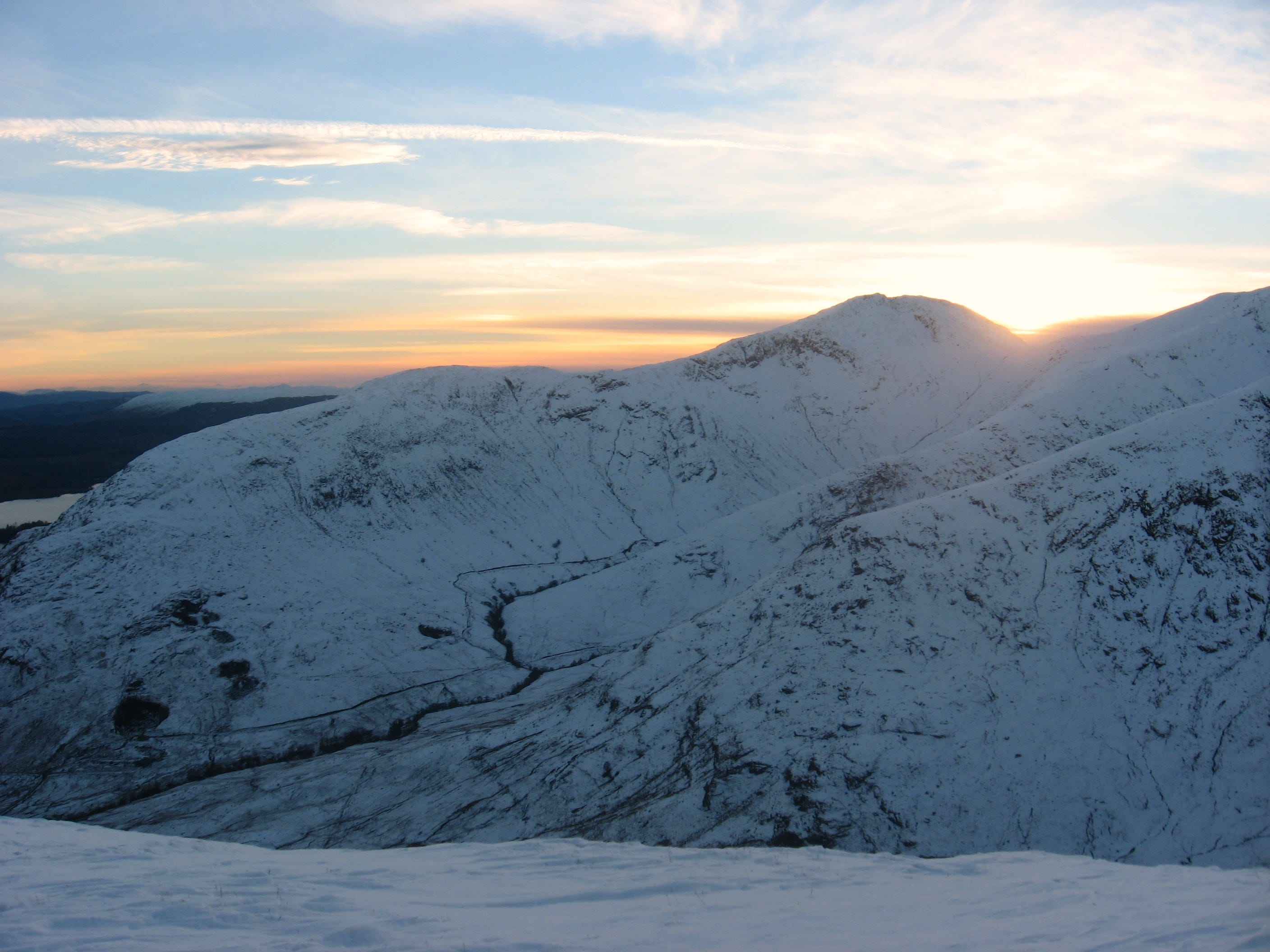 EVENING LIGHT: On the way down
