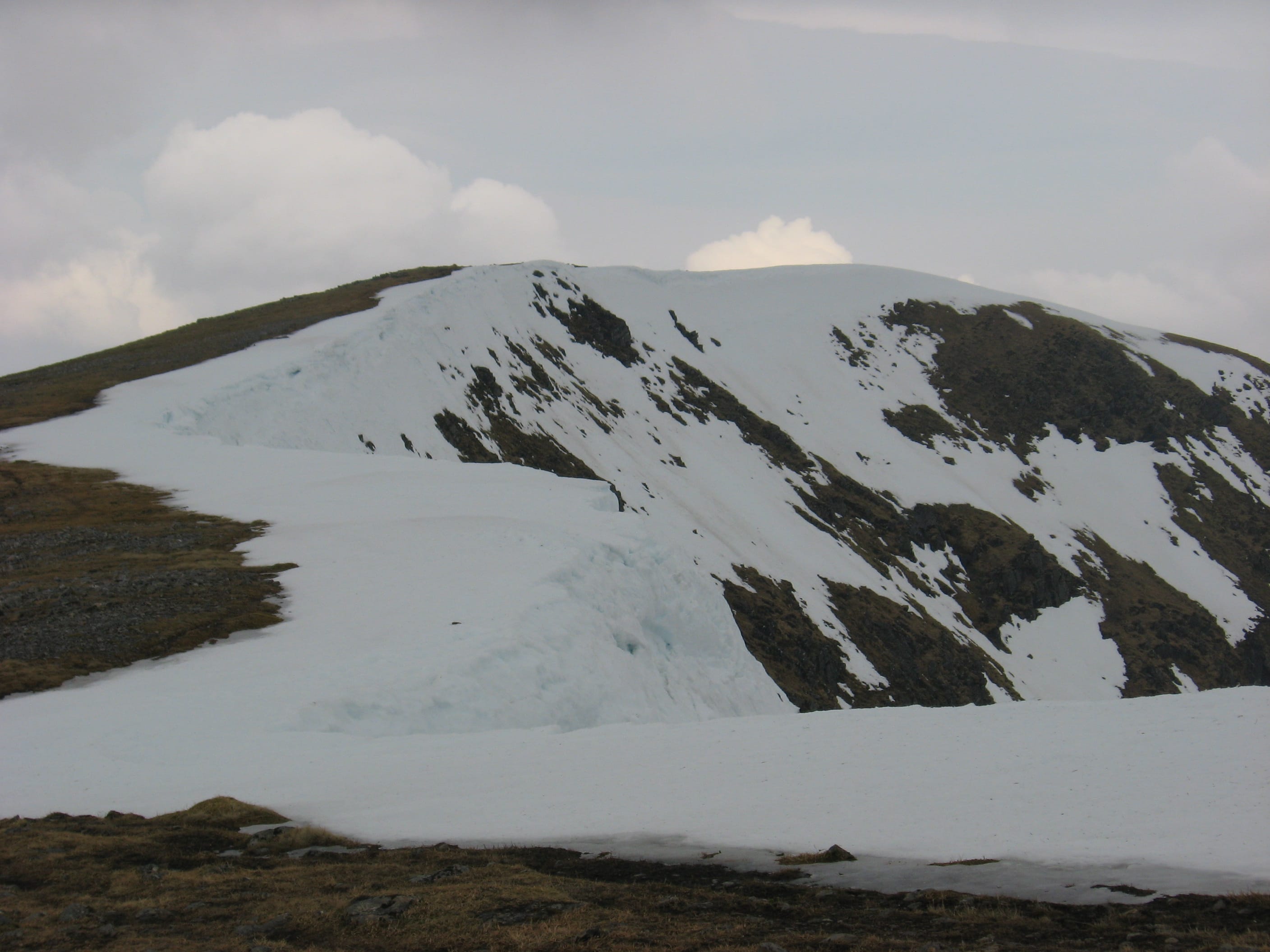 DEADLY BEAUTY: Beinn a' Chaorainn carries huge cornices and in a white-out the ridge is fraught with danger