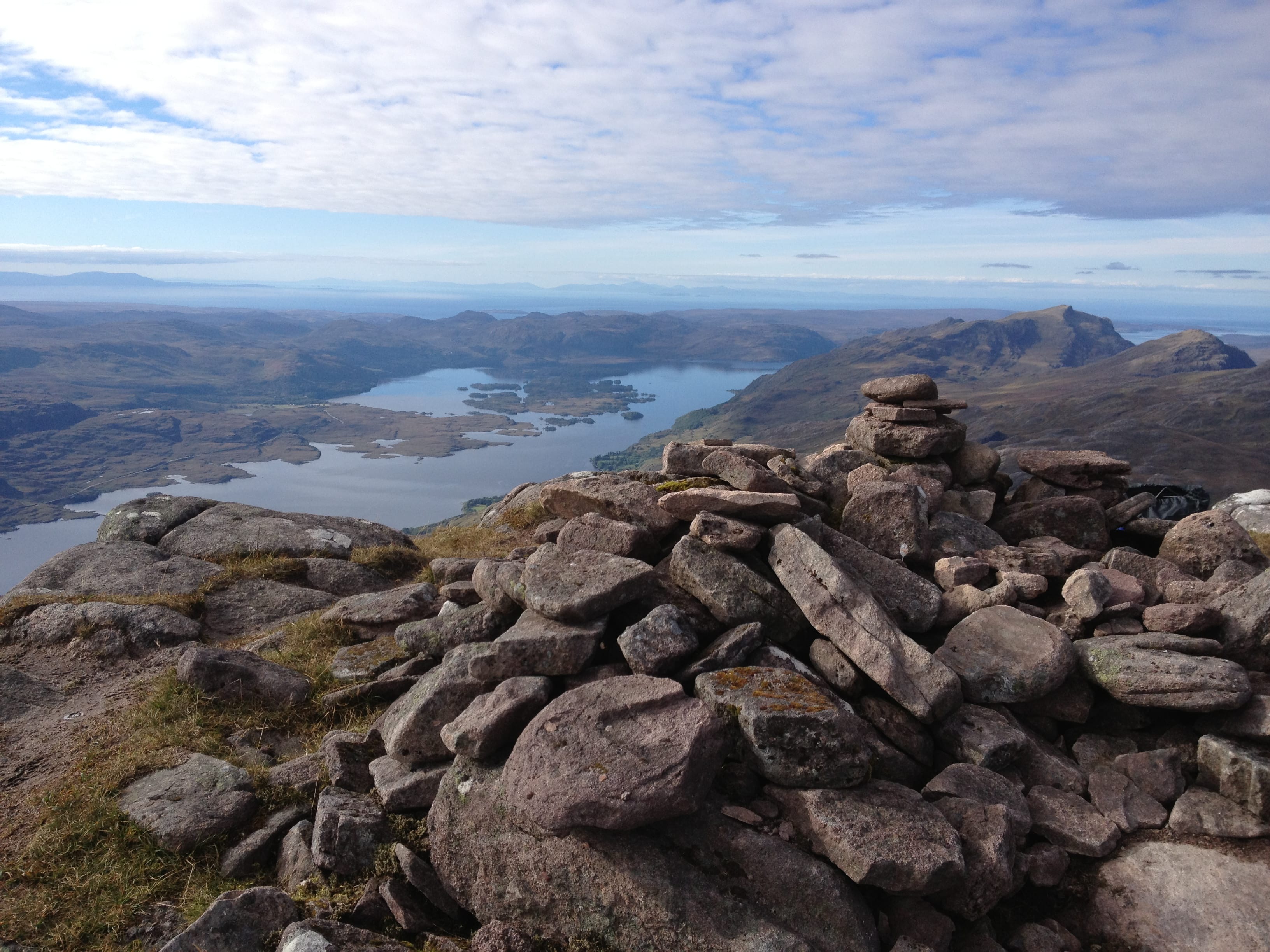 SPEAR MAGIC: The breathtaking view up Loch Maree from the main summit of Slioch