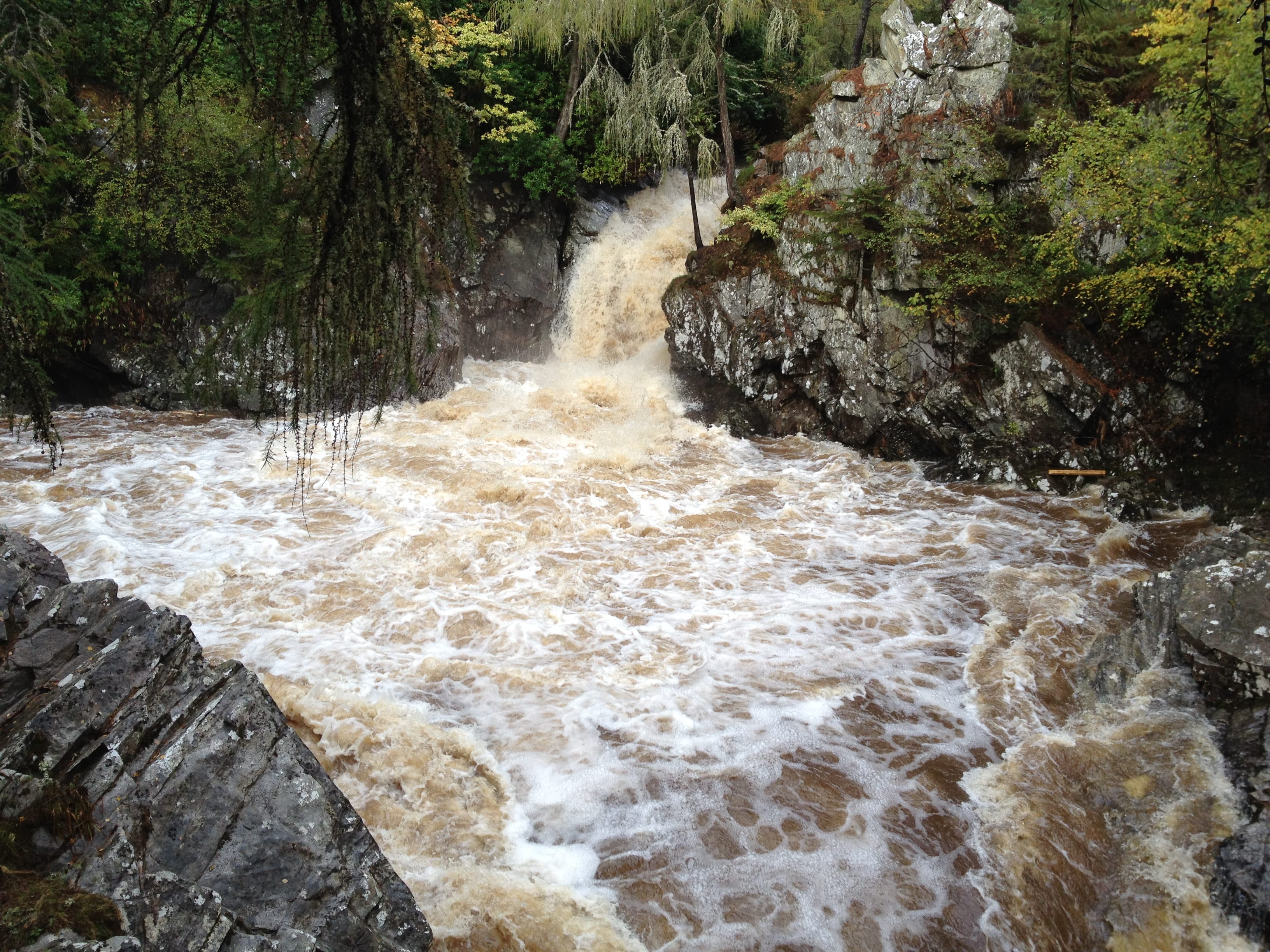 'NO WAY ACROSS: Constant rain turned every river and stream into a raging torrent'