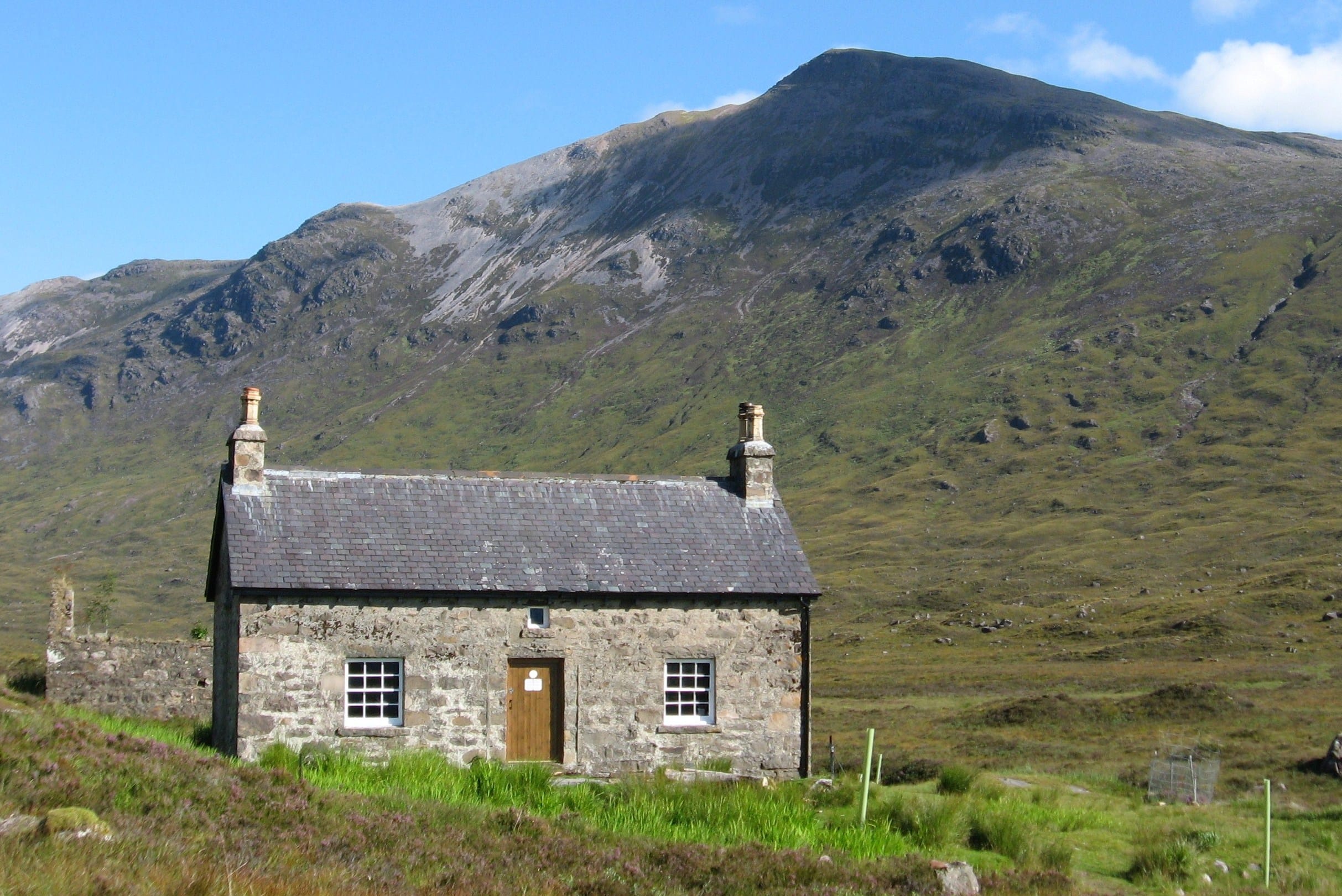 HOME COMFORT: The welcoming sight of the Coire Fionnaraich bothy which sits beneath Sgorr Ruadh on the walk in from Coulags