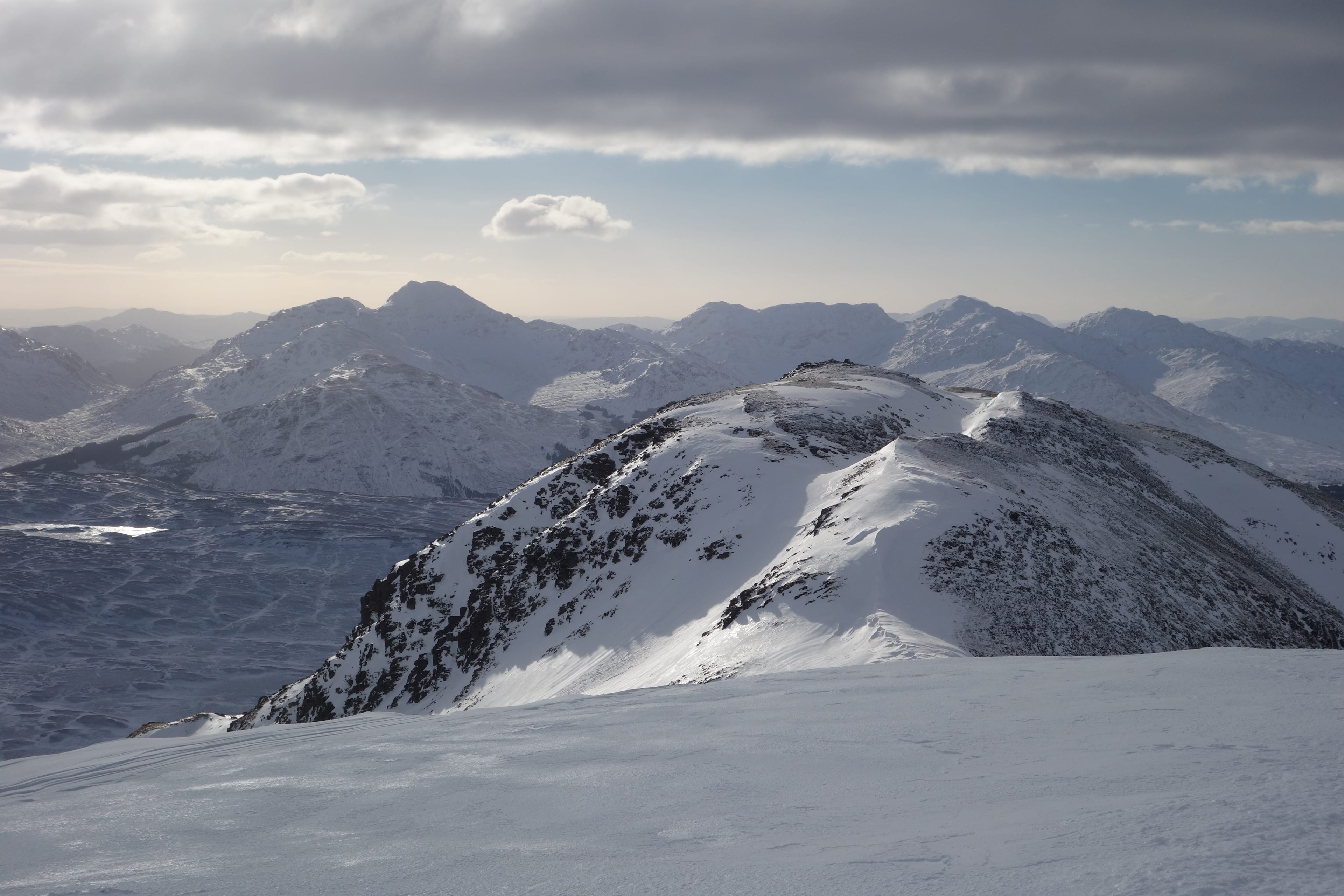 DANGER AREA: The South Top of Ben Challum from the main summit, where we lost in a white-out (Picture by Hazel Strachan)