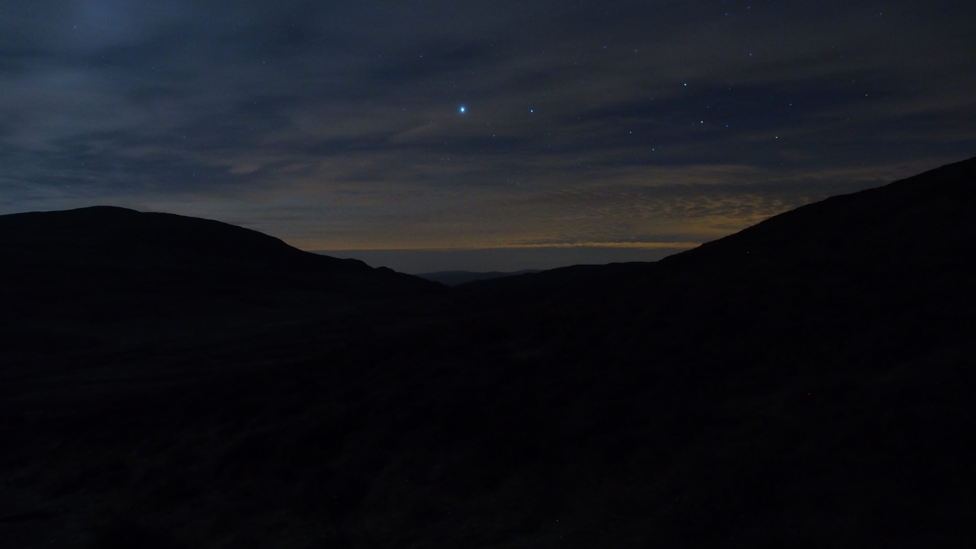 'NIGHT SKY: We had hoped for a night view like this on Ben Lomond, instead we spent hours in mist and rain'