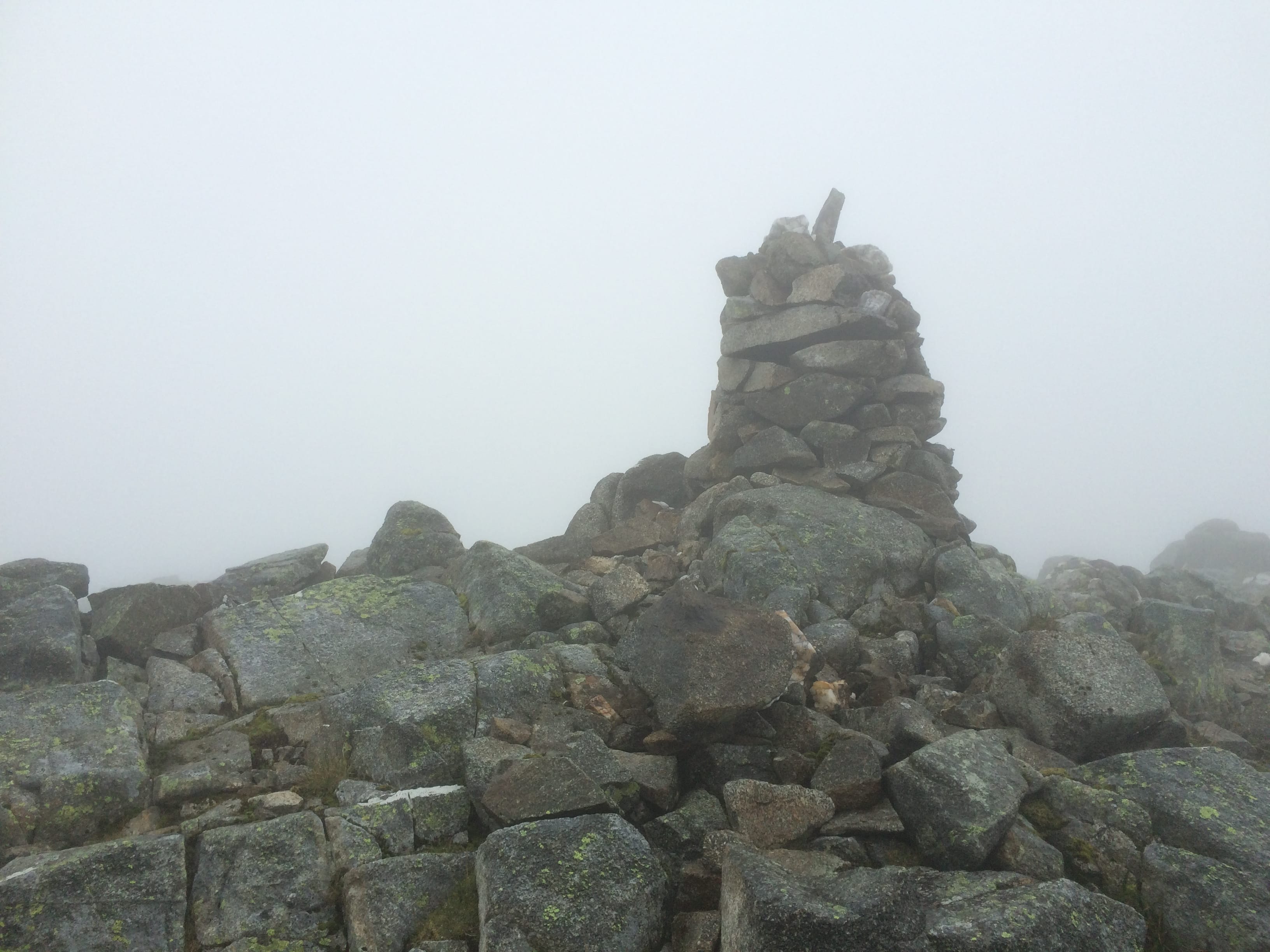 VISIBILITY NIL: Creag Mhor summit