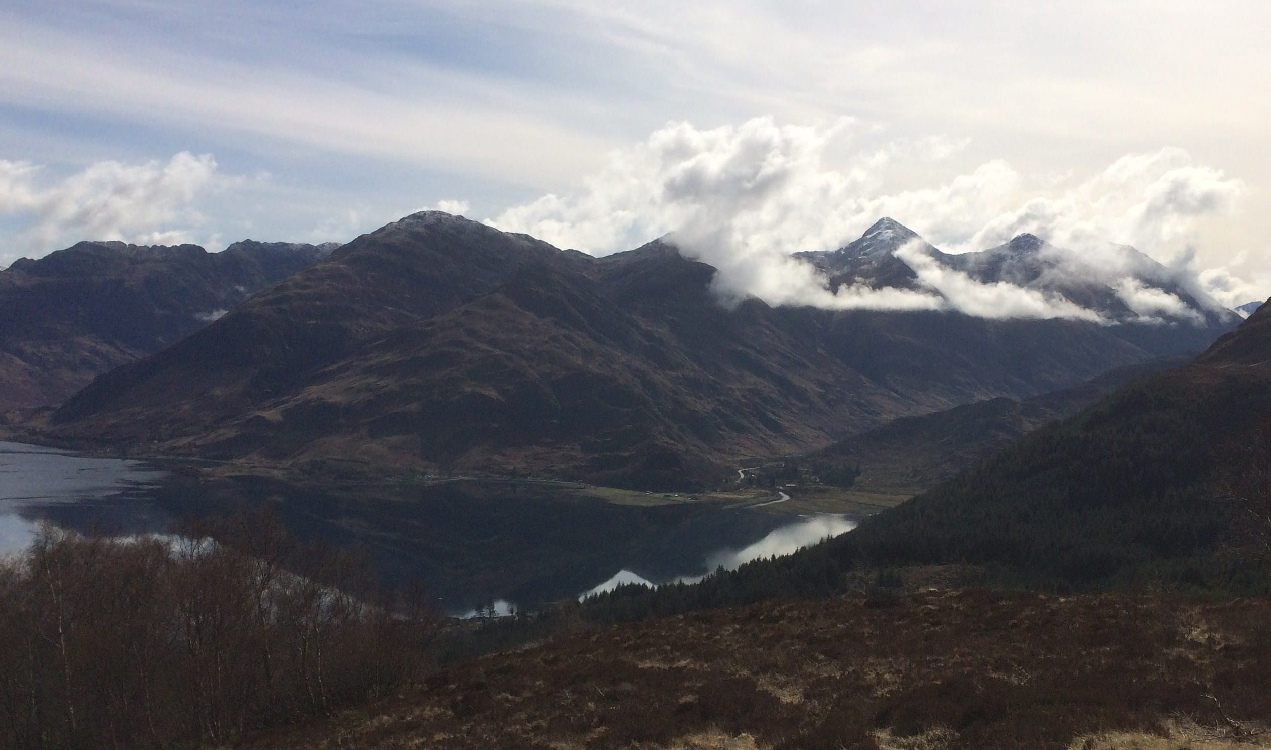 STEEPED IN HISTORY: The Five Sisters ridge viewed from the pass to Glenelg - they feature some of steepest gradients in the country