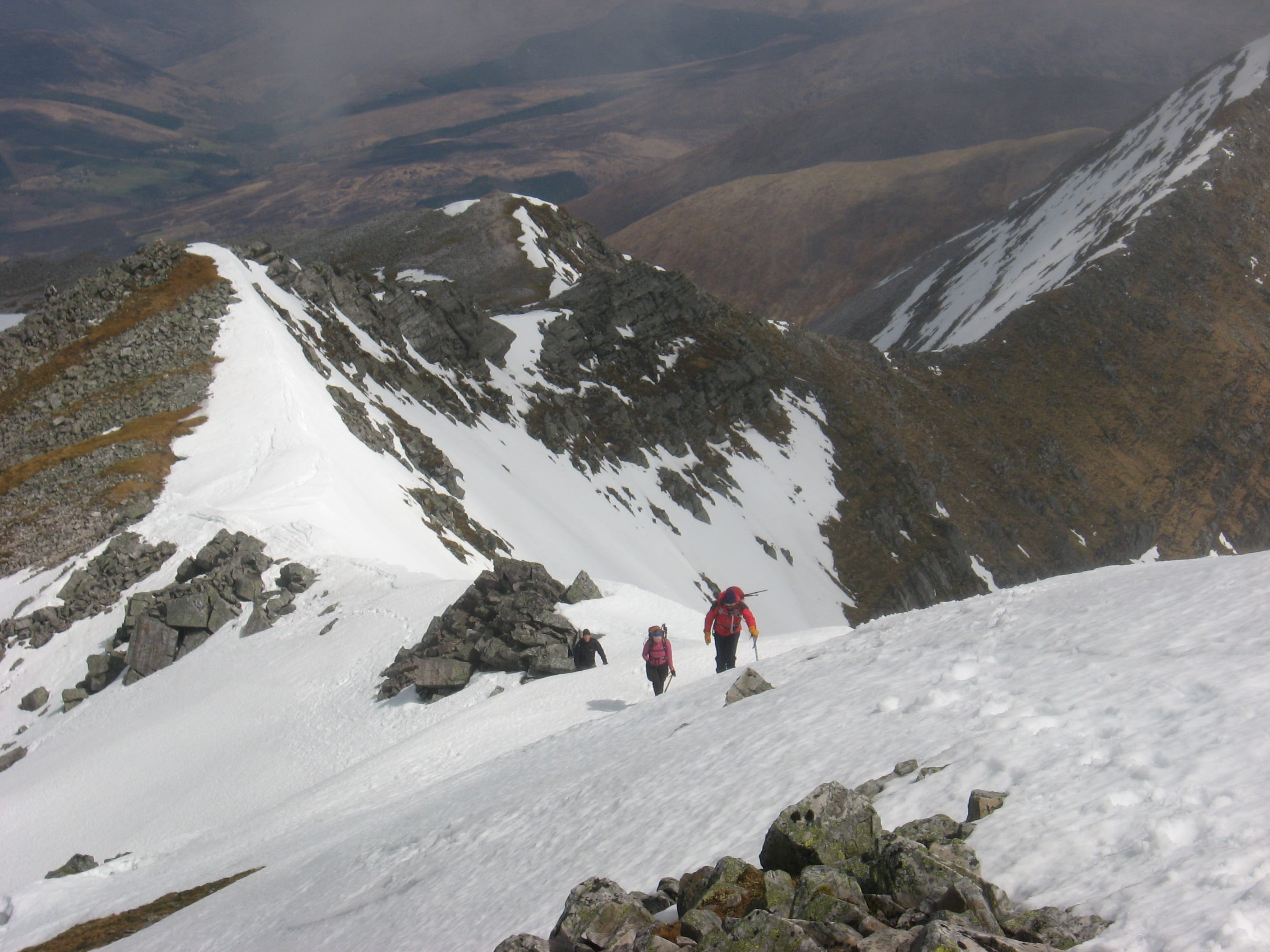 STEEP LEARNING CURVE: Winter in the Scottish mountains is not the time to take a chance on walking partners' skills