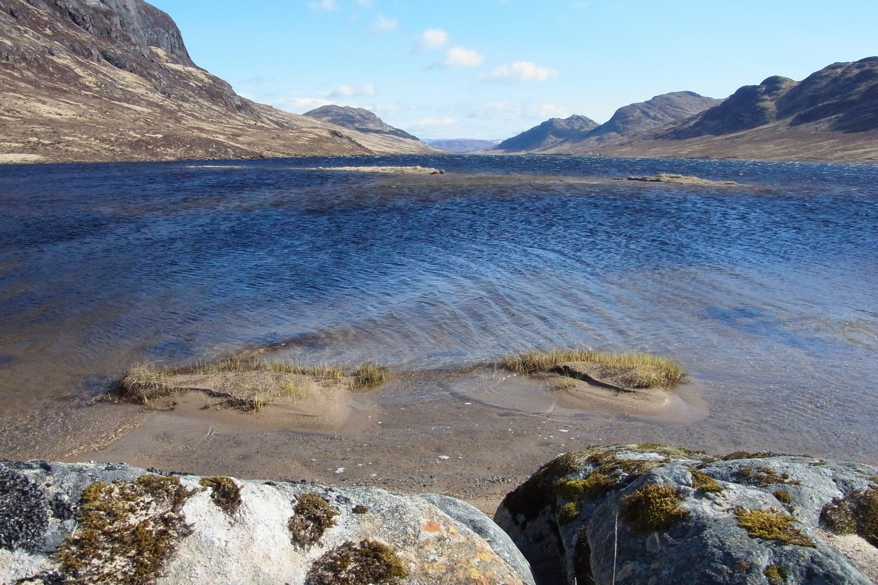 RIPPLE EFFECT: A blowy day on the waters of Lochan na h-Earba on the way in to the Ardverikie Munros