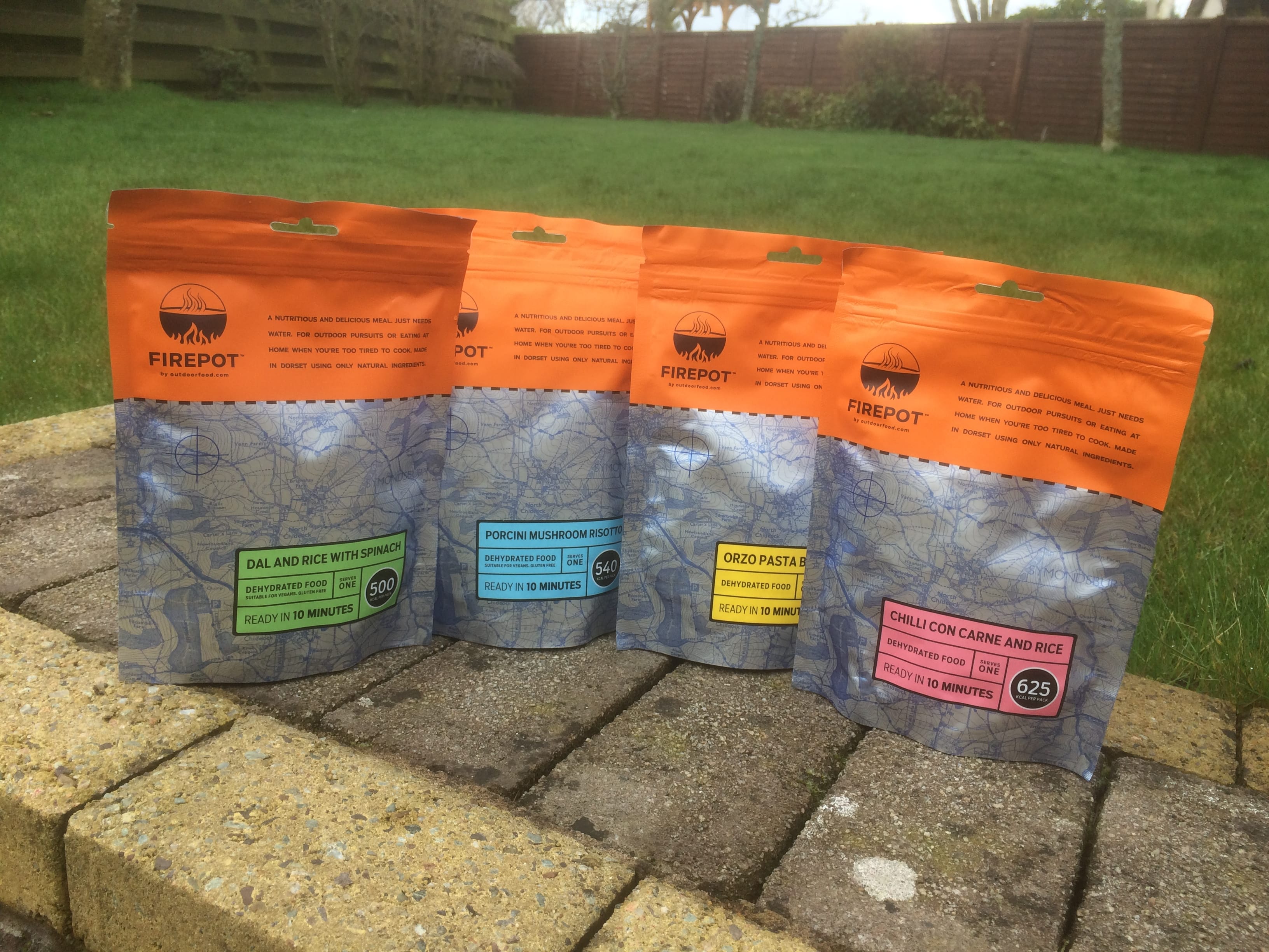 NEW KIDS ON THE BLOCKS: The four choices in the Firepot range of outdoor foods - every one a winner in the taste test