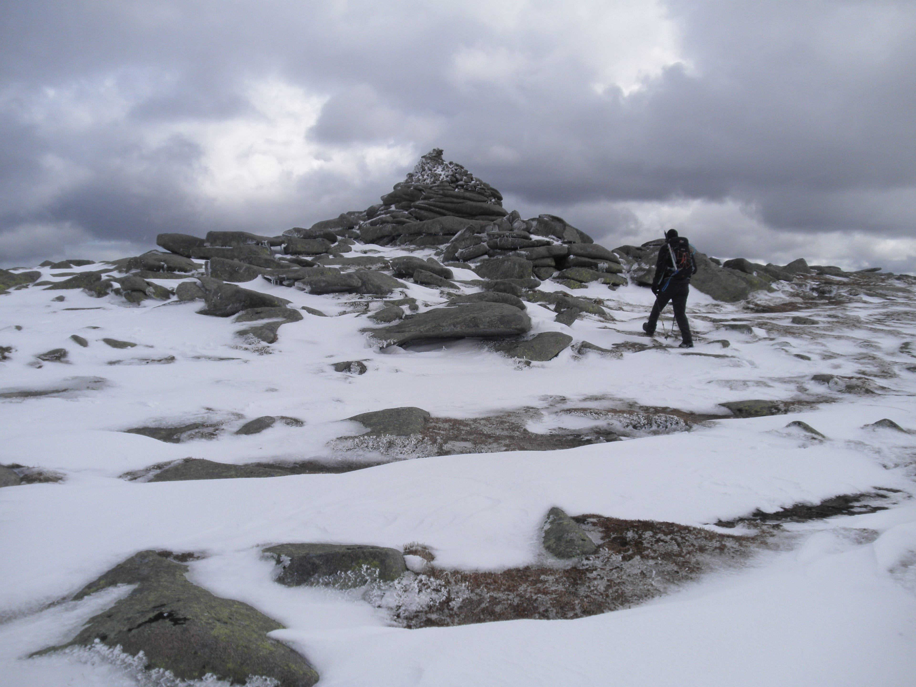FROZEN GROUND: Heading for summit