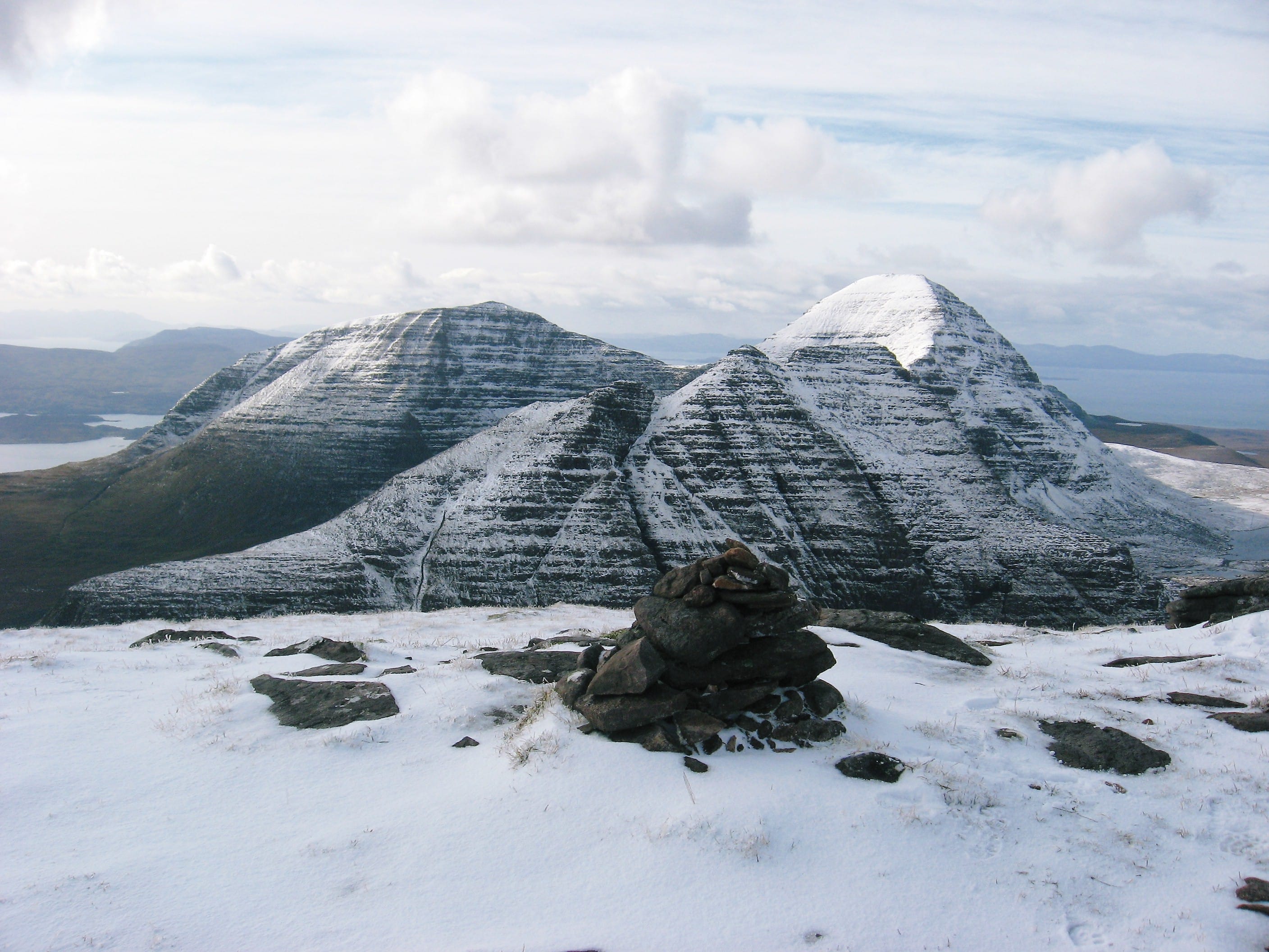 'TORRIDON''S JEWEL: Beinn Alligin from the summit ridge of neighbouring Beinn Dearg - how could you turn your back on this beauty?'
