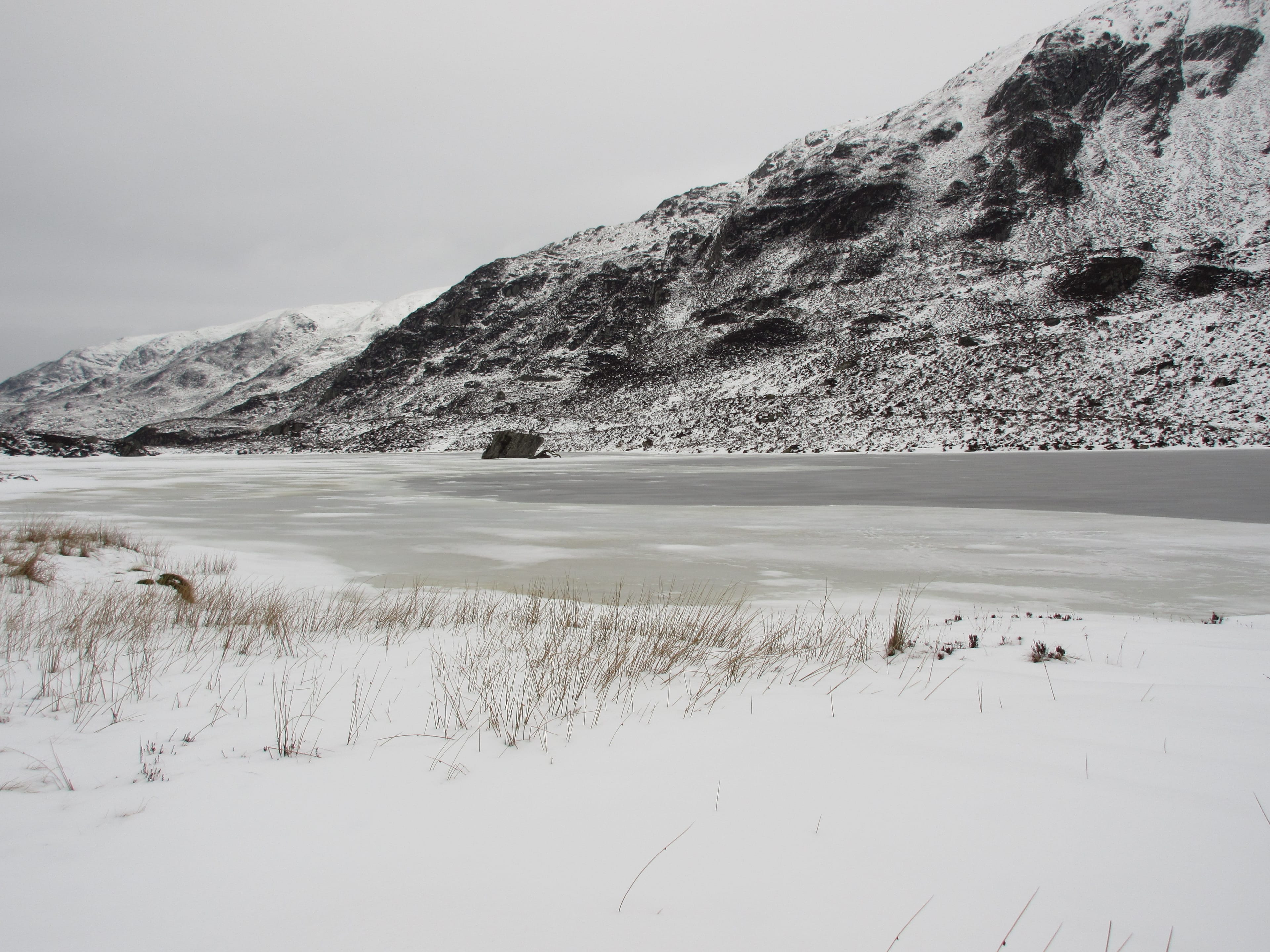 FROZEN OUTLOOK: At the lochan