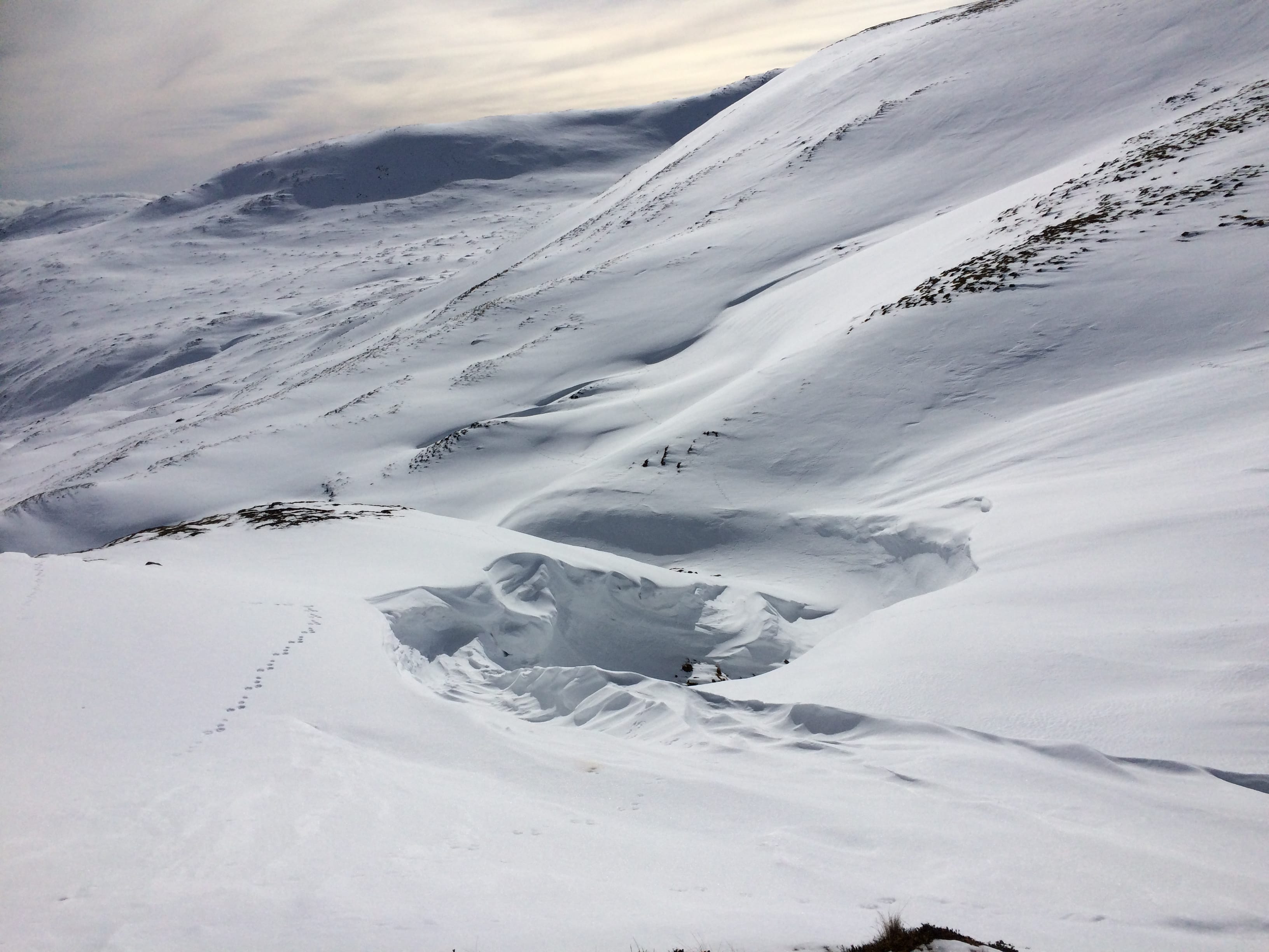HARD GOING: Gleann Taitneach col