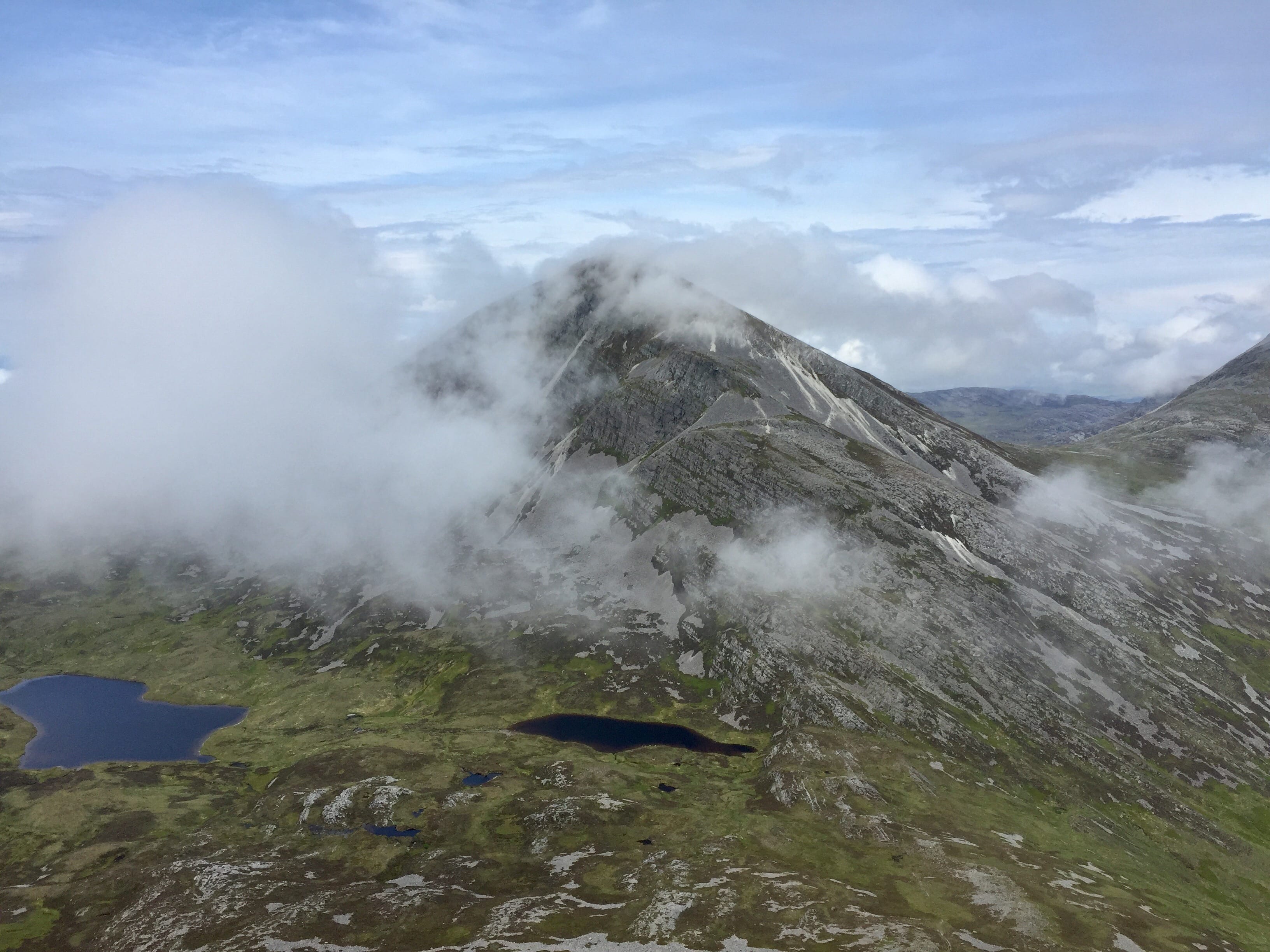 NOW YOU SEE IT ... Swirling mists conjure up a game of hide and seek on Beinn an Oir, highest of the Paps of Jura