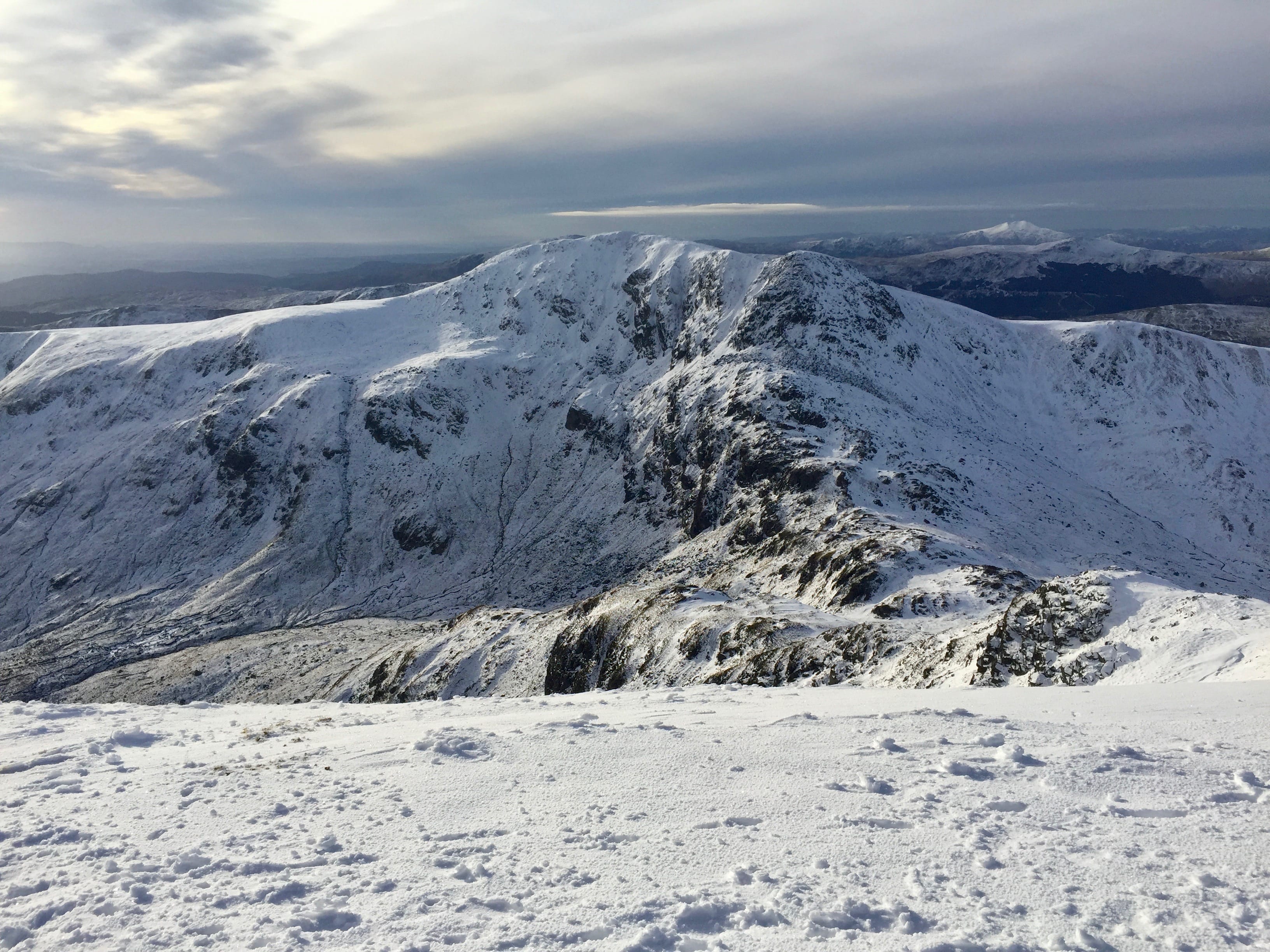CHIONOPHOBES BEWARE: The wintry slopes and faces of Stuc a' Chroin from its neighbour Ben Vorlich