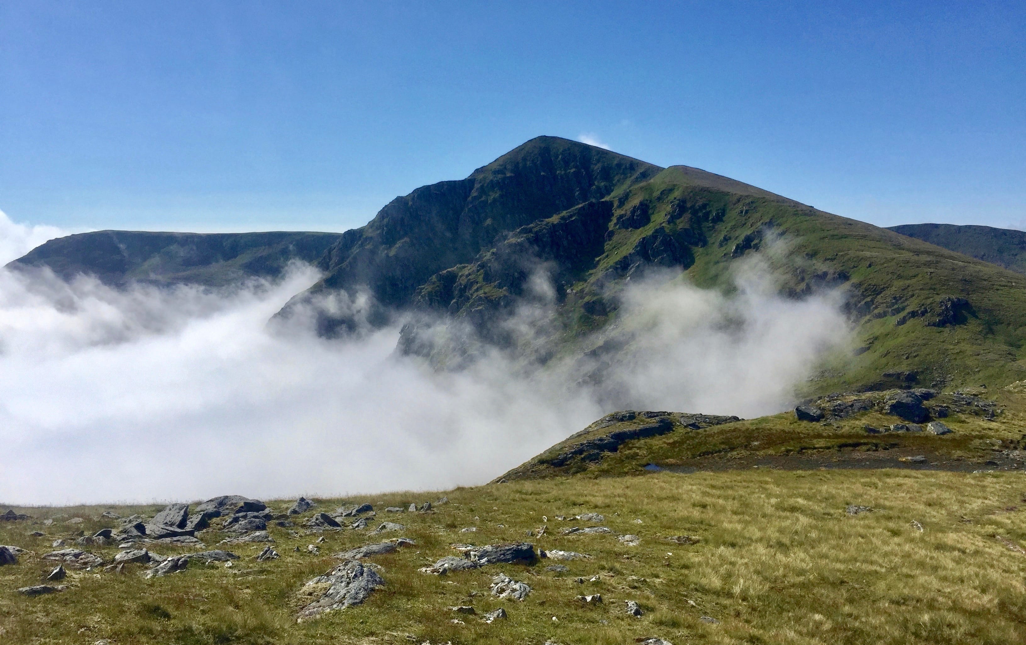 TRAGIC LINK: Sgurr nan Conbhairean, the highest of the trio of Munros above Loch Cluanie, on a perfect day