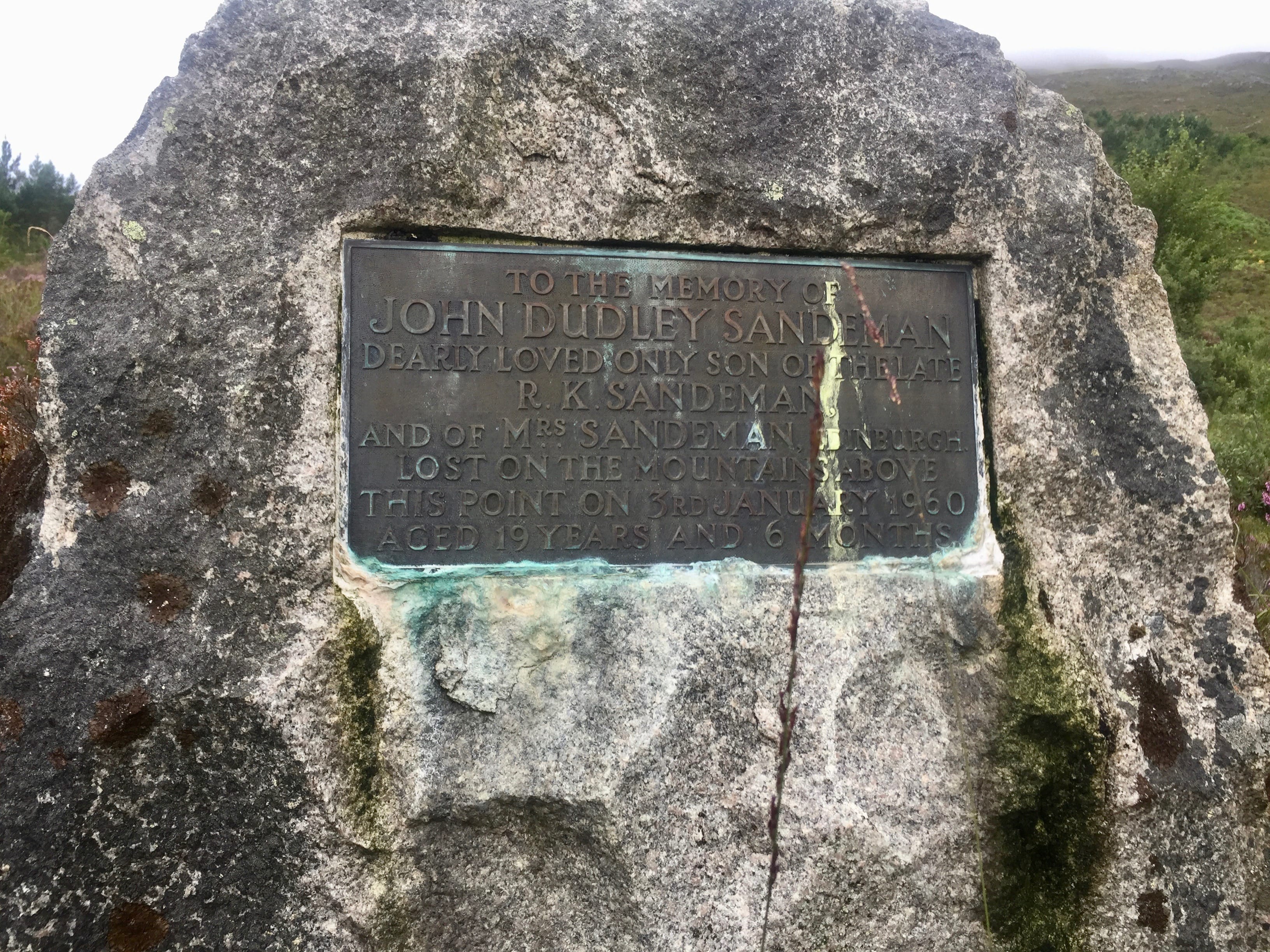 POIGNANT: The Cluanie memorial