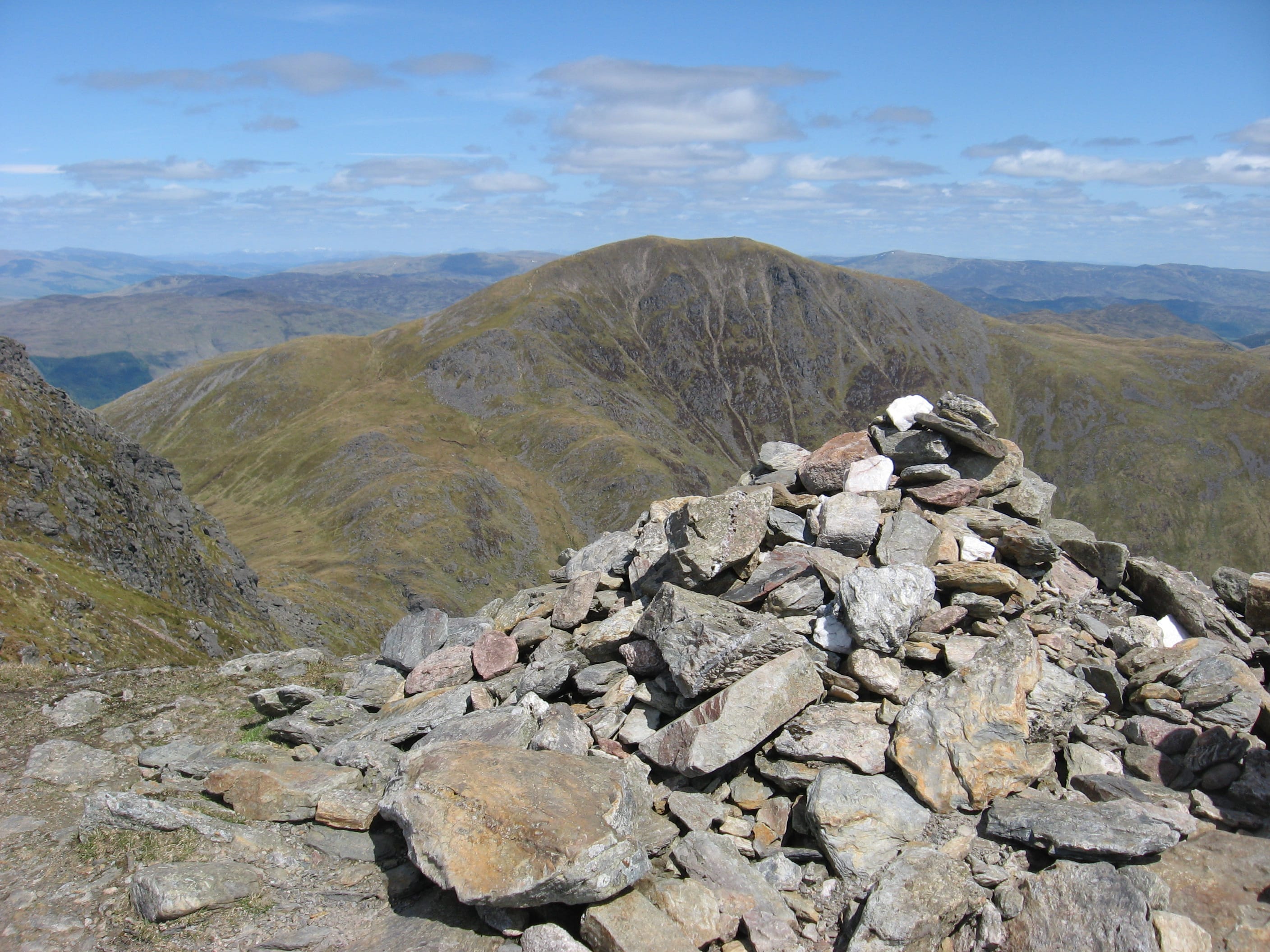 STARTER FOR TWO: Ben Vorlich from the summit of Stuc a' Chroin, the starting point of Ilona's Munros adventure