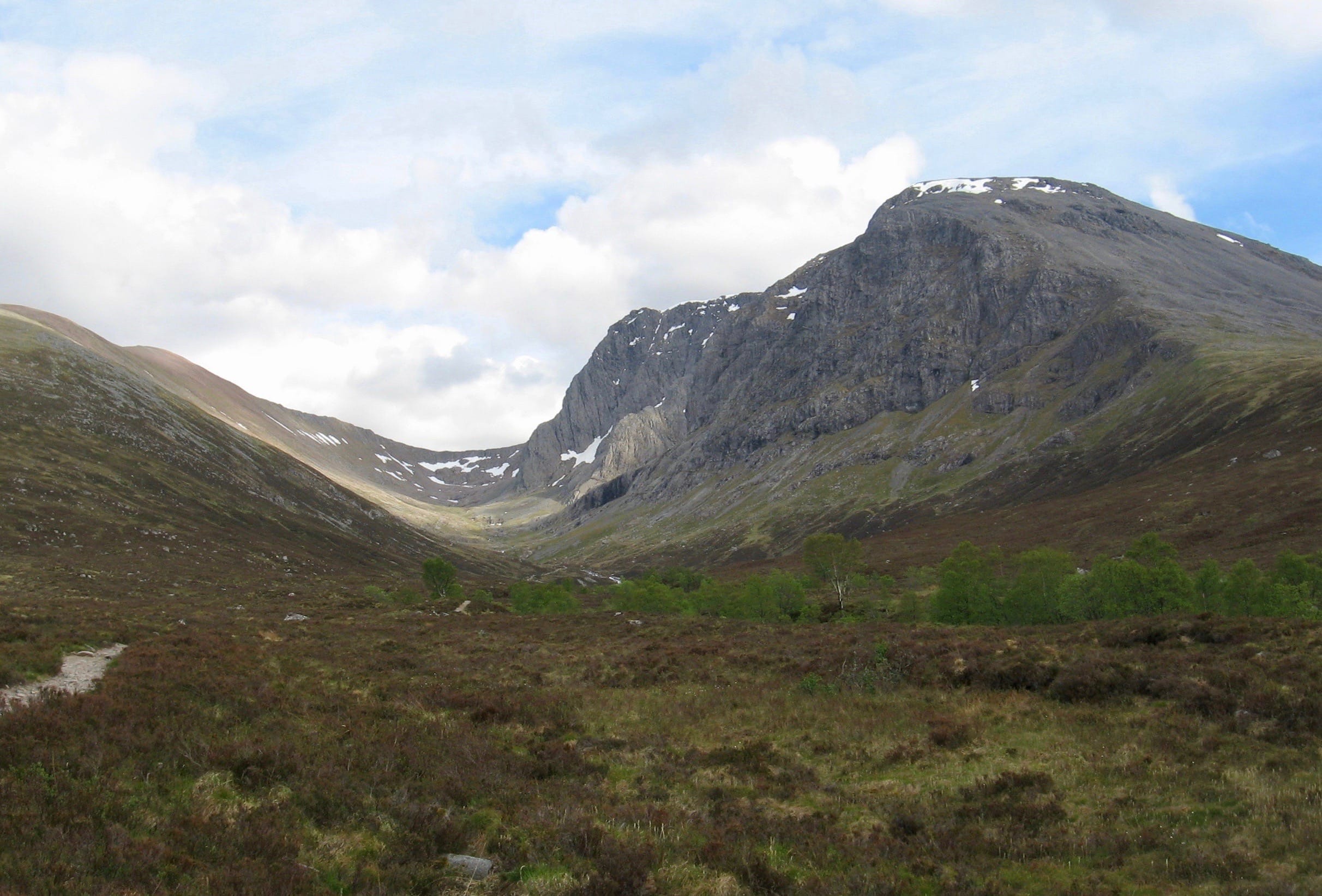 HEADING UP: Ben Nevis, right