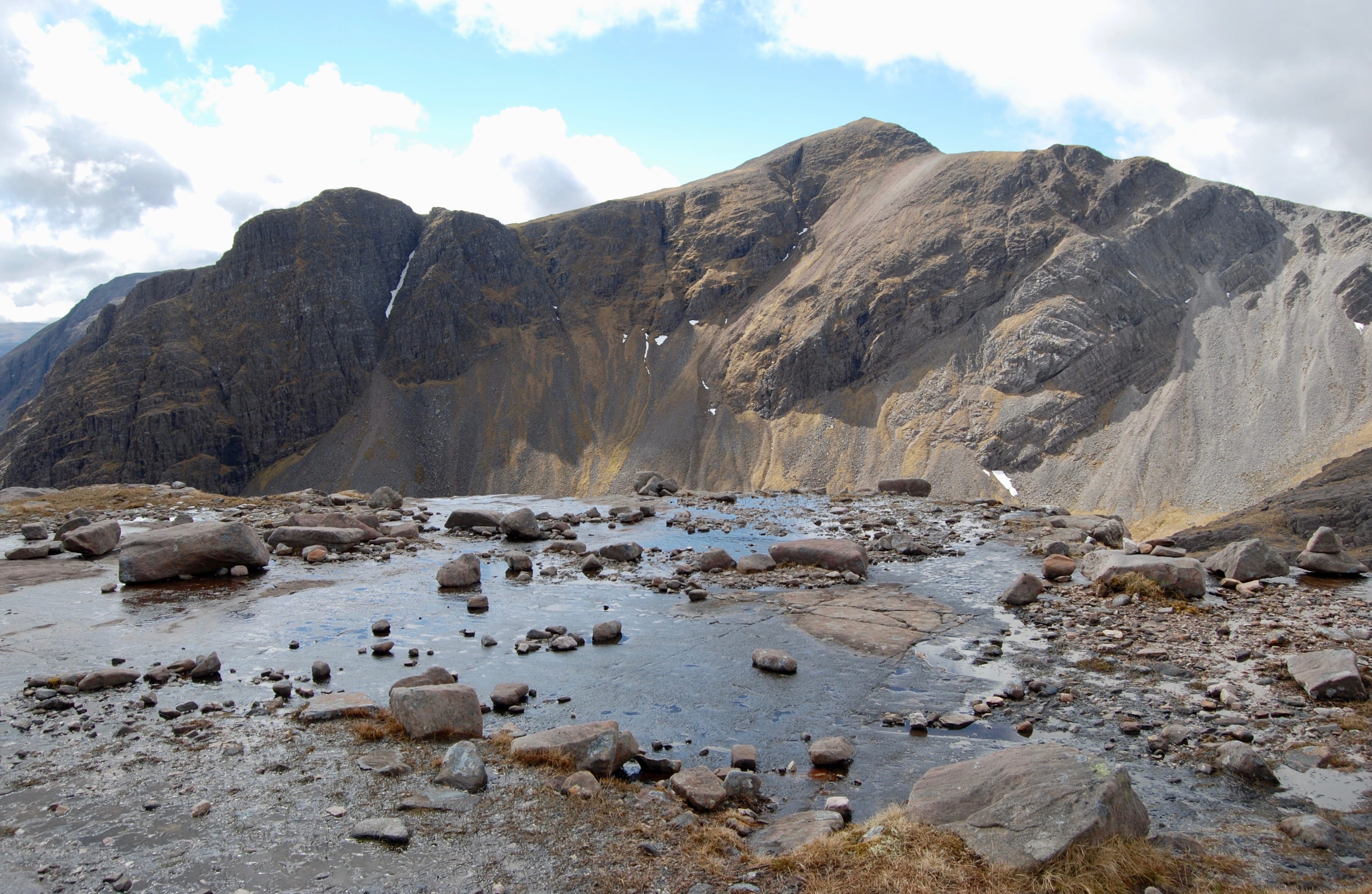 'AFTER THE MIST: Sgorr Ruadh in full view over Coire Lair from the ascent of its neighbour Beinn Liath Mhor'