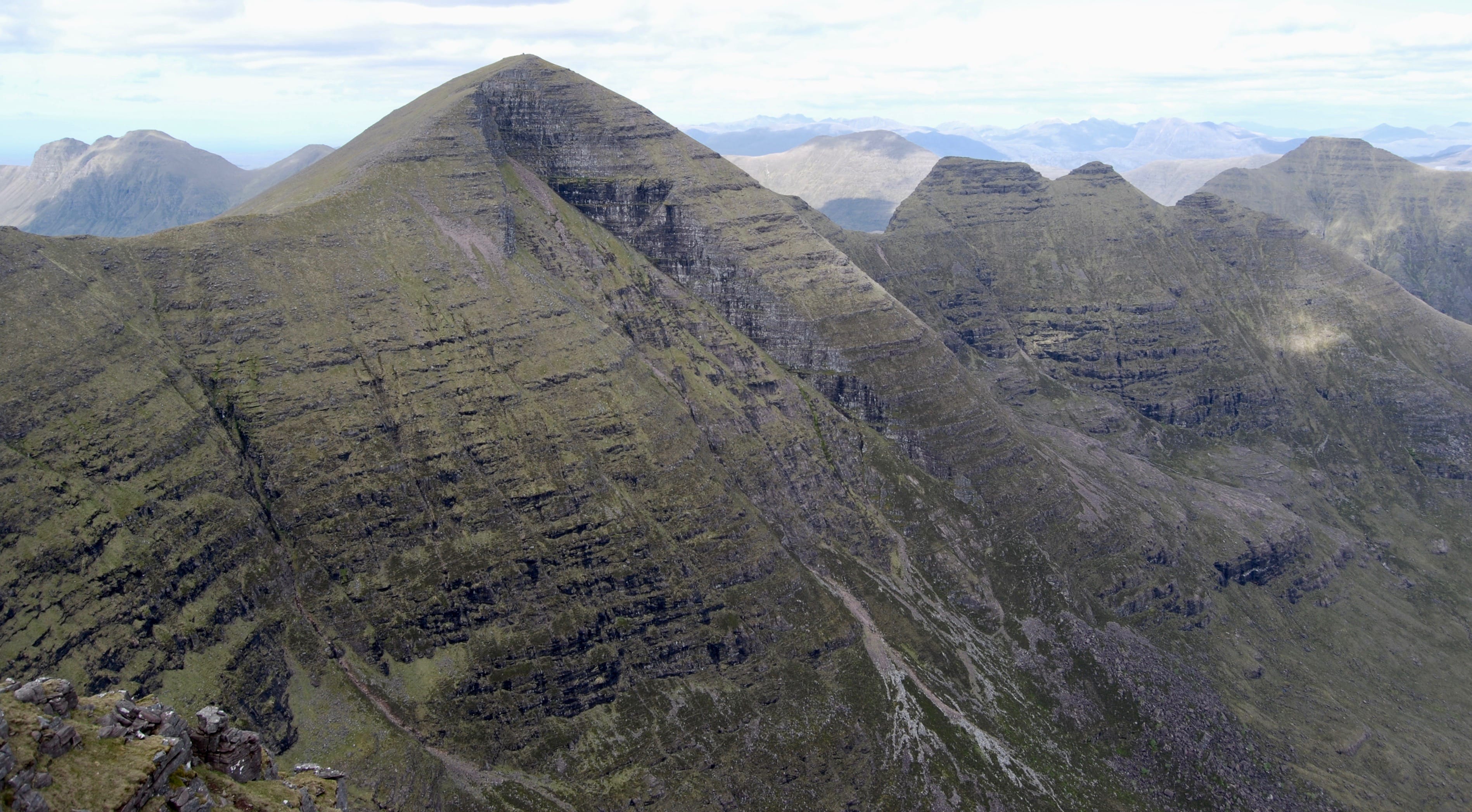 'PEAK OF EXCITEMENT: Looking over to Sgurr Mhor, the highest summit on Beinn Alligin, and the Horns'