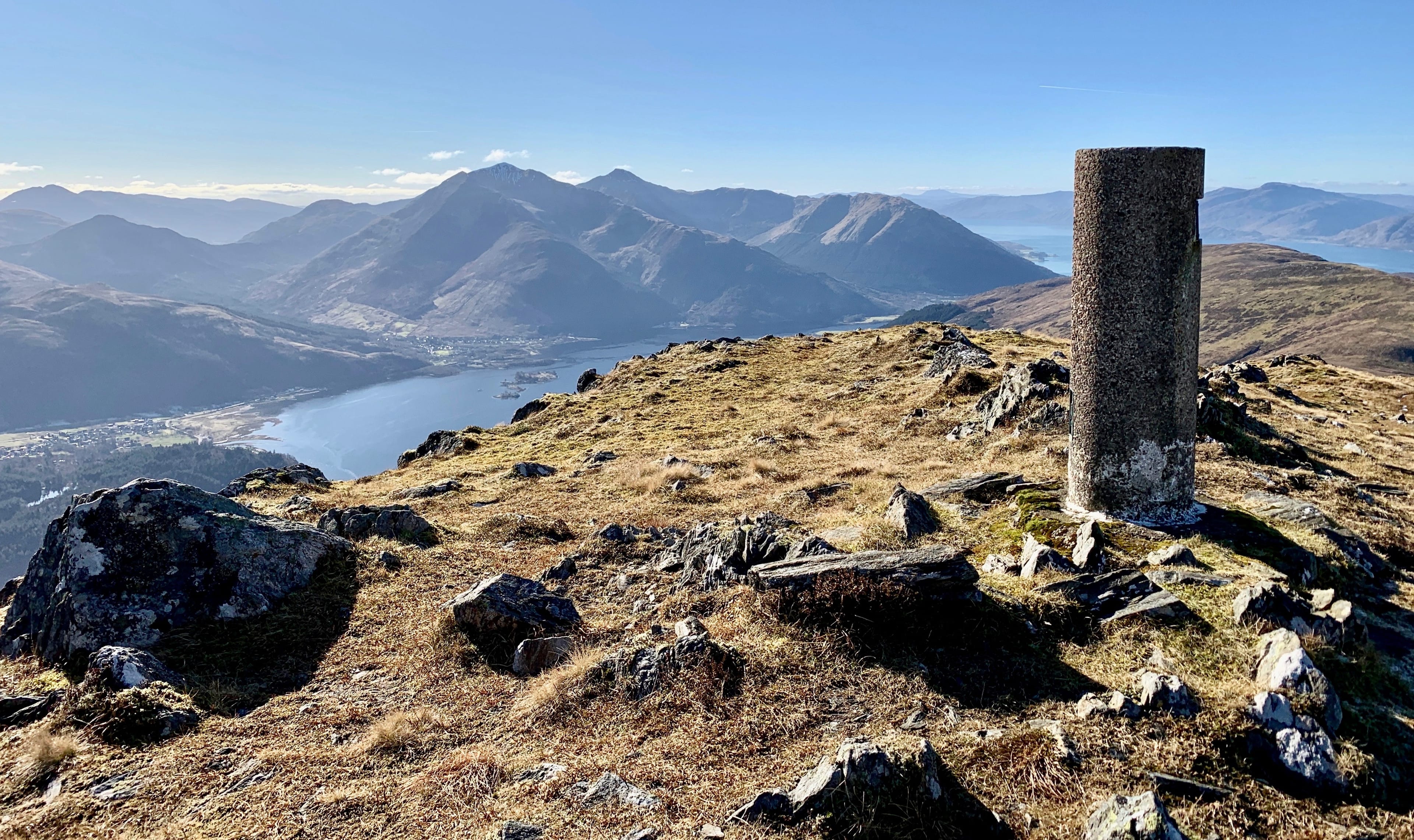 SPECIAL PLACE: Looking over Loch Leven to Beinn a' Bheithir from the summit trig on Mam na Gualainn