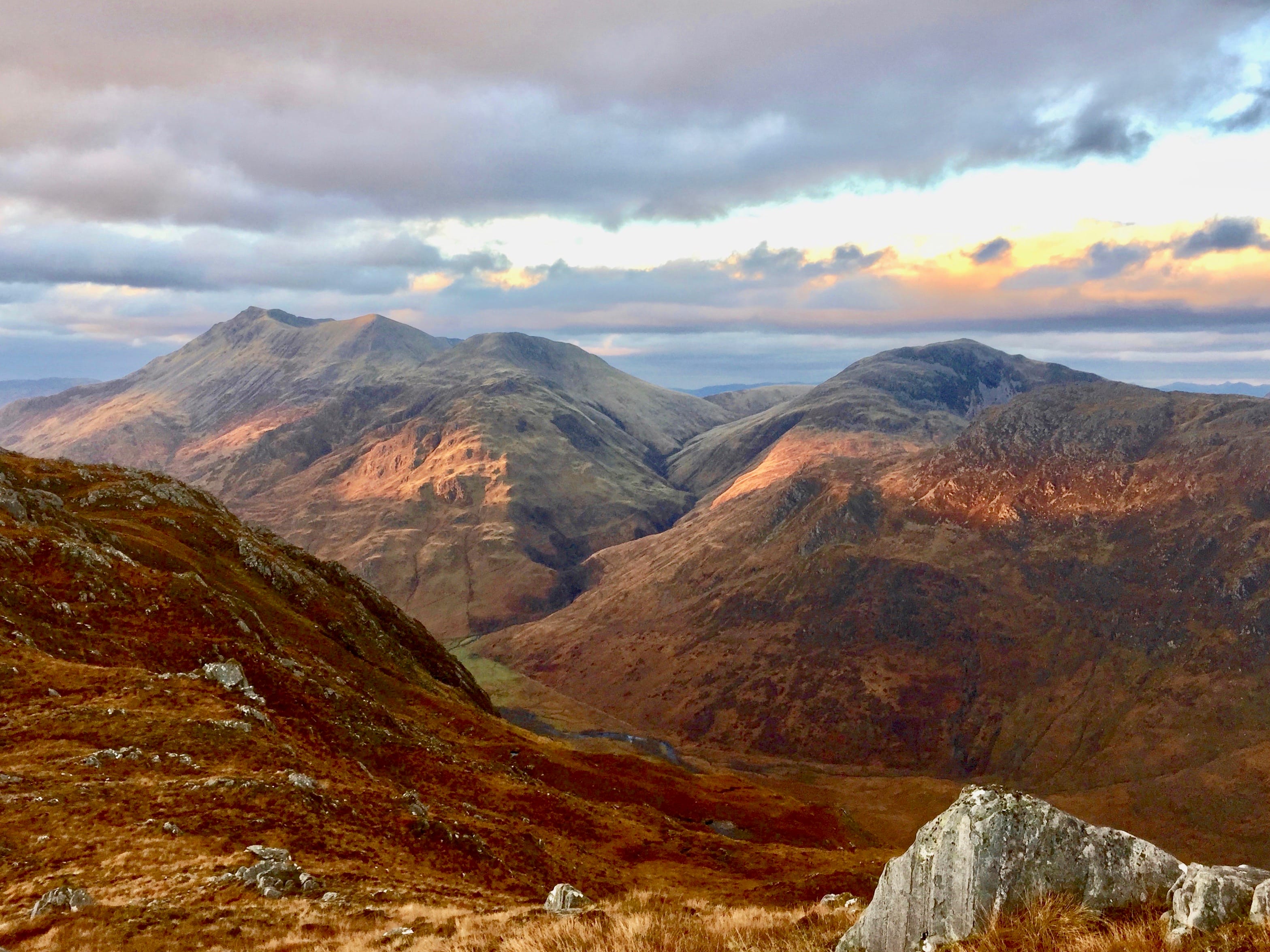 'GLOWING REPORT: Beinn Sgritheall, left, from Druim Fada, was the second-most popular summit for compleations'