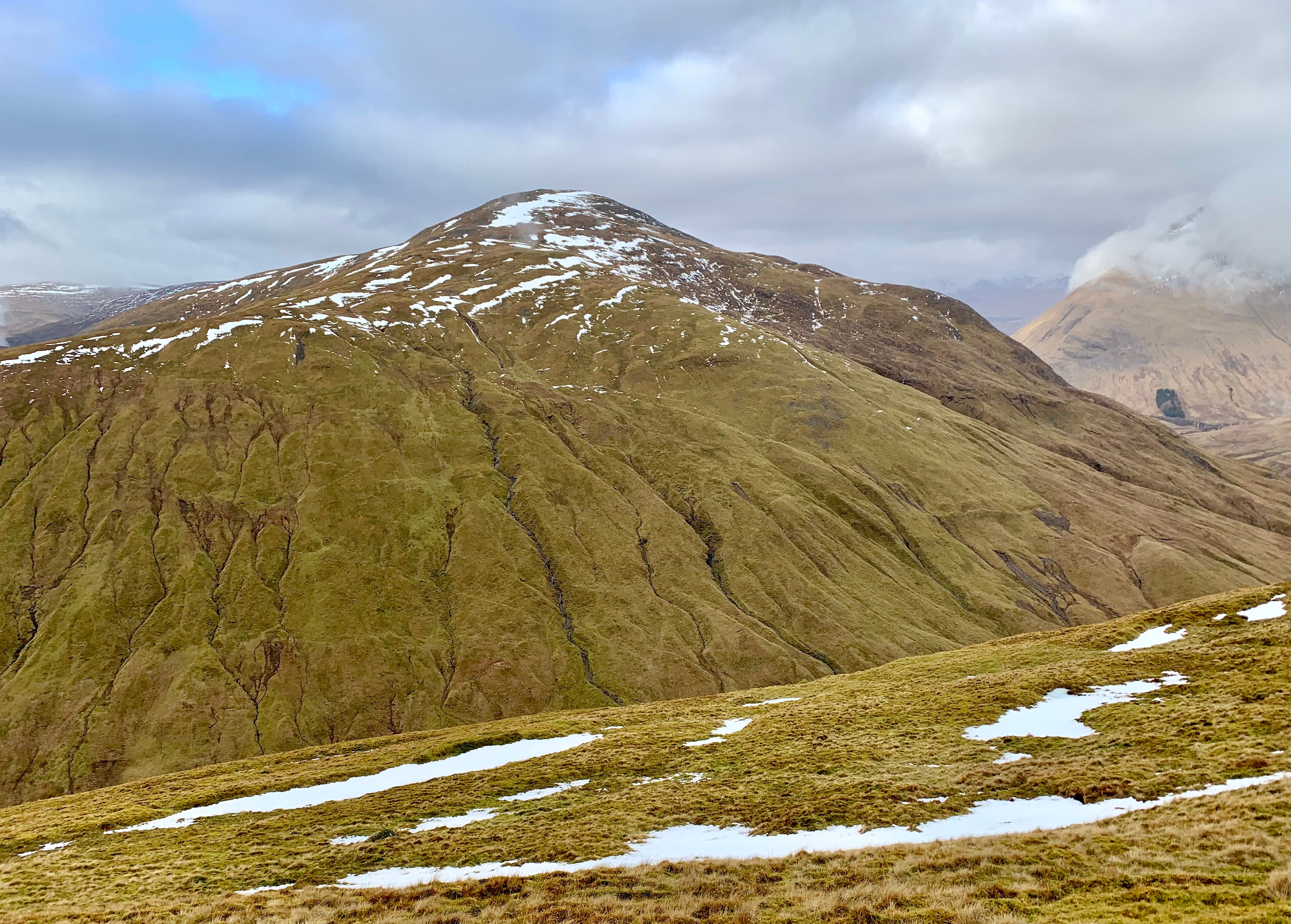 'A LONG WAY DOWN – AND A LONG WAY BACK UP: Beinn Odhar from the descent of Beinn Chaorach'