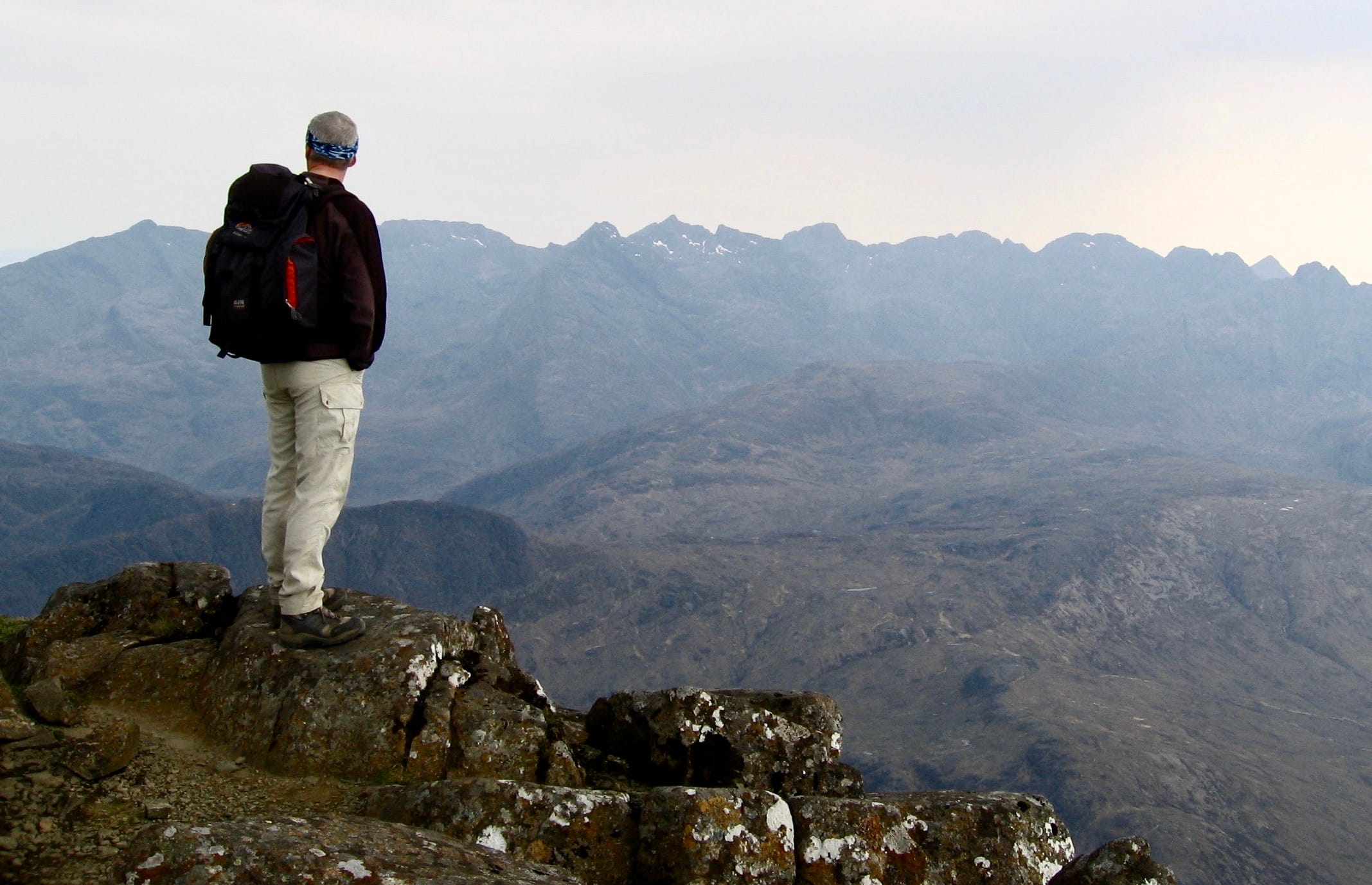 PICTURE PERFECT: Looking over the Cuillin ridge from the top of Black Bheinn, but is it real or it all a piece of image fakery?