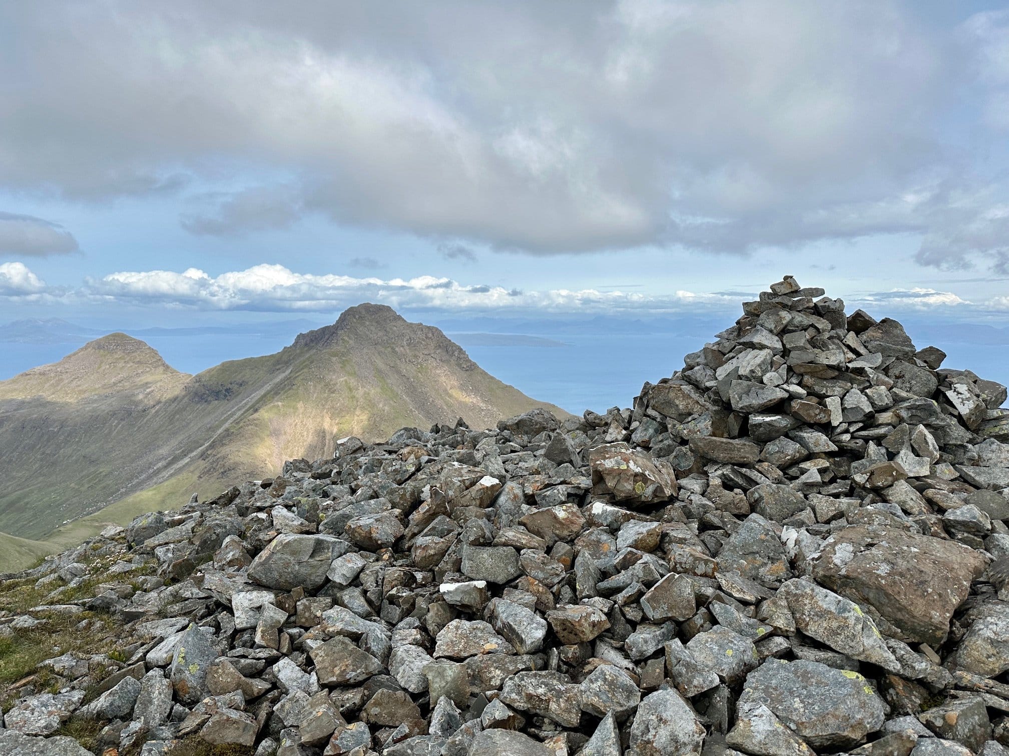 PEAK PERFECTION: The summits of Hallival, Askival and Ainshval all in a row