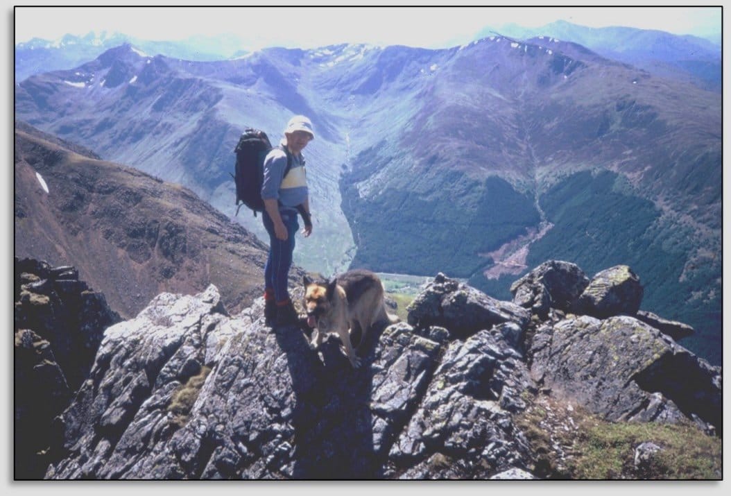 PARTNERS: Heavy and his dog Teallach