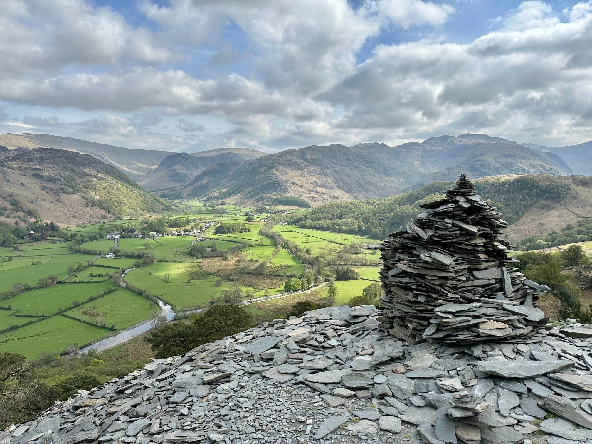 KING OF THE CASTLE: Sensational views from just below the summit of Castle Crag, the smallest Wainwright