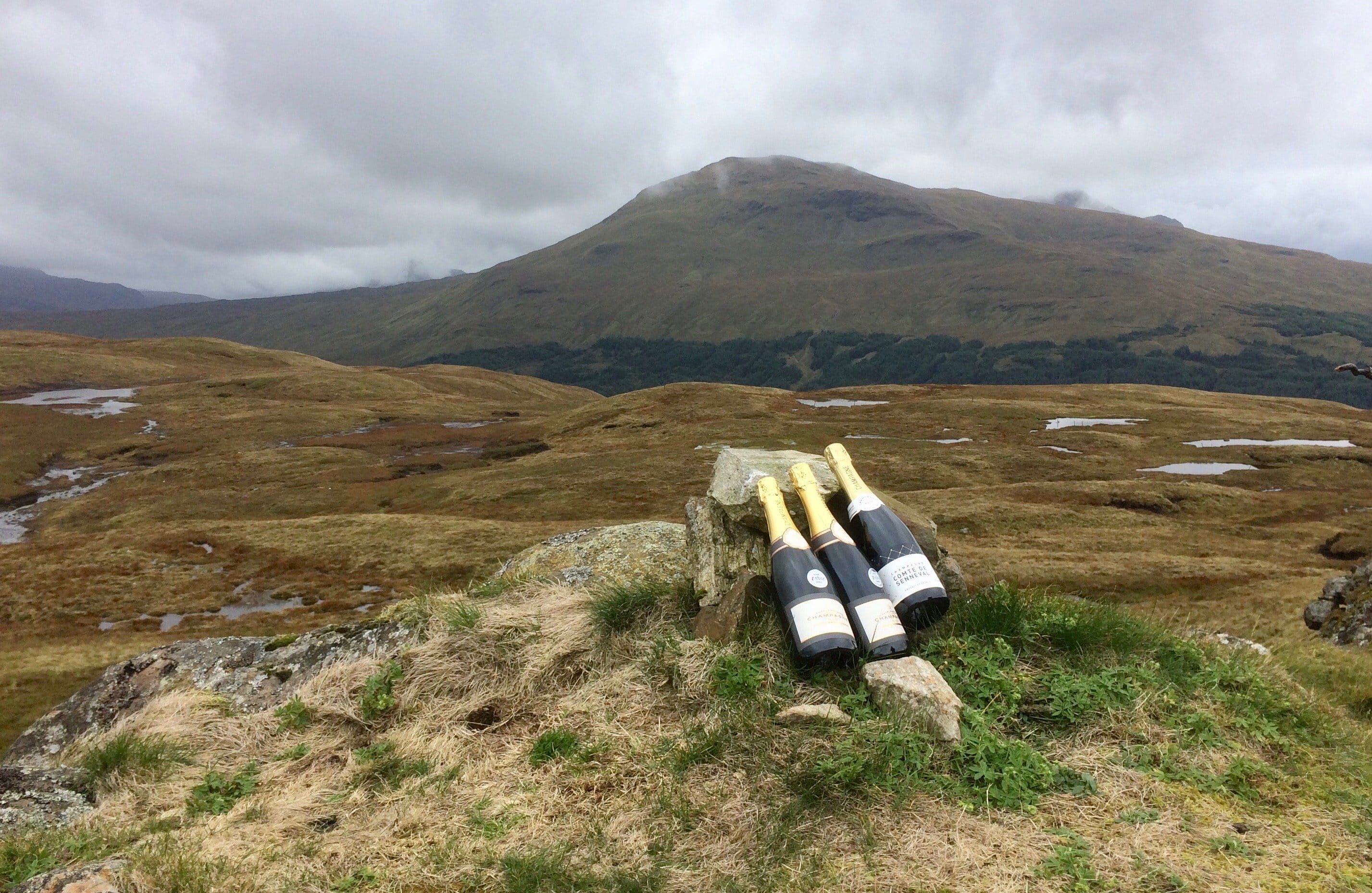 FINISHING TOUCH: Champagne and rain